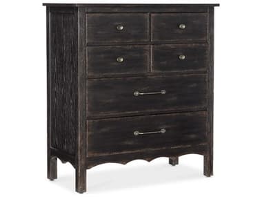 Hooker Furniture Americana 42" Wide Black Brown Oak Wood Accent Chest HOO70509011089