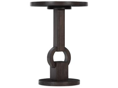 Hooker Furniture Commerce And Market 13" Round Dark Wood End Table HOO72285000399