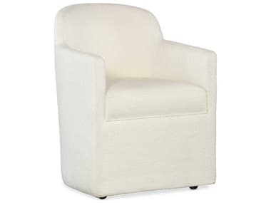 Hooker Furniture Commerce and Market Izabela Fabric White Upholstered Arm Dining Chair HOO72287501002