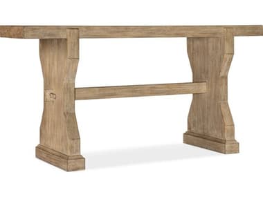 Hooker Furniture Commerce And Market Trestle 68" Rectangular Wood Light Natural Console Table HOO72288013280