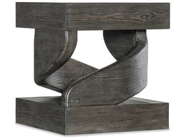Hooker Furniture Commerce And Market Twister 22" Square Dark Wood End Table HOO72288018389