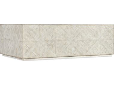 Hooker Furniture Commerce And Market Block Buster 54" Rectangular White Wood Cocktail Table HOO72288019380
