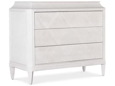 Hooker Furniture Commerce And Market 42" Wide 3-Drawers White Mango Wood Accent Chest HOO72288508202