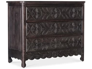 Hooker Furniture Commerce And Market 44" Wide 3-Drawers Dark Brown Acacia Wood Accent Chest HOO72288508685