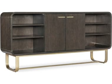 Hooker Furniture Commerce And Market Metropolitan 74" Oak Wood Dark Sideboard HOO72288509885