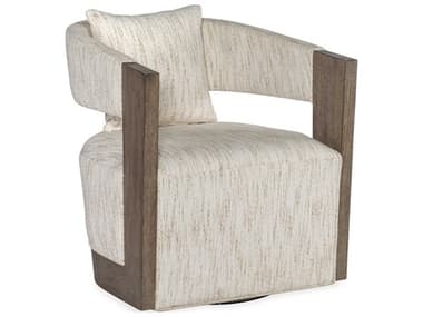 Hooker Furniture Calloway Peak Brown Fabric Swivel Accent Chair HOOCC202SW485