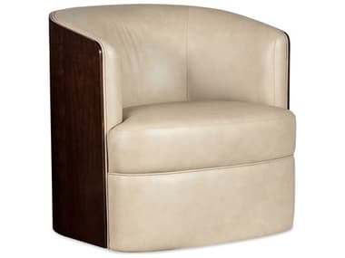 Hooker Furniture Bella Donna Swivel Beige Leather Accent Chair HOOCC204SW005