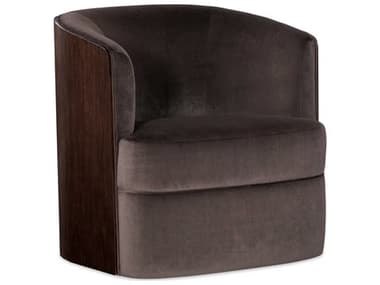 Hooker Furniture Bella Donna 31" Swivel Brown Fabric Accent Chair HOOCC204SW489