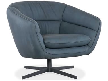 Hooker Furniture Mina Blue Leather Swivel Computer Office Chair HOOCC722SW049