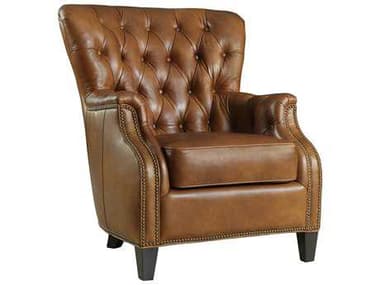Hooker Furniture Aegis 37" Brown Leather Club Chair HOOCC86001084