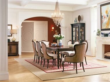 Hooker Furniture Charleston Walnut Wood Dining Room Set HOOCHARLESTON8