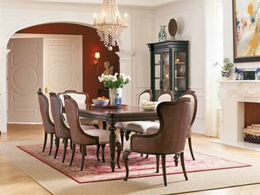 Hooker Furniture Charleston Walnut Wood Dining Room Set HOOCHARLESTON9