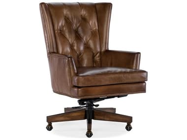Hooker Furniture Finley Brown Leather Adjustable Executive Desk Chair HOOEC109083