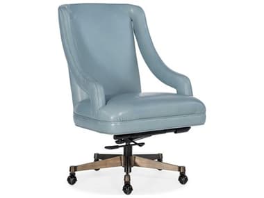 Hooker Furniture Meira Blue Leather Adjustable Swivel Tilt Executive Desk Chair HOOEC414040