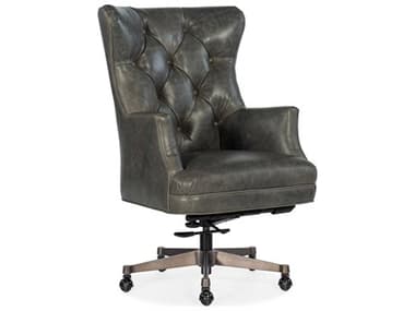 Hooker Furniture Ec Gray Leather Adjustable Swivel Executive Desk Chair HOOEC466091