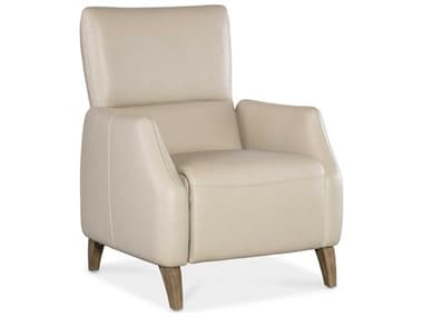 Hooker Furniture Apollo Mineral Light Wood White Leather Recliner HOORC107PB083