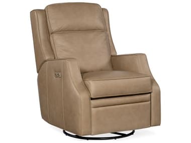 Hooker Furniture Tricia Leather Power Swivel Glider Recliner HOORC110PSWGL082