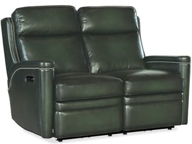 Hooker Furniture Ss Hamilton Green Leather Loveseat HOOSS116PHZ2029