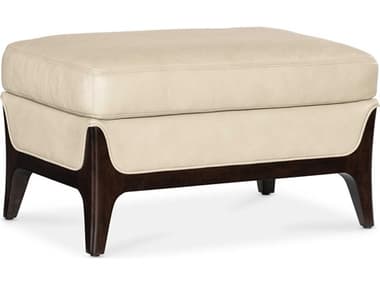 Hooker Furniture Sophia 30" Aline Stonewash Beige Leather Upholstered Ottoman HOOSS208OT005