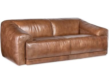 Hooker Furniture Ss Fleetwood Brown Leather Sofa HOOSS415025082