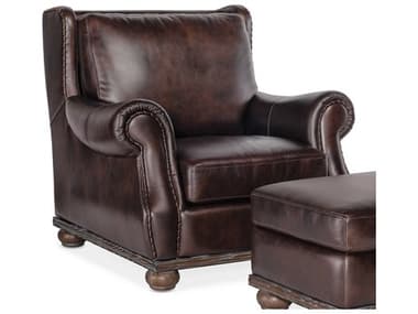 Hooker Furniture Derrick Burnt Umber / Dark Wood Club Chair HOOSS70701089