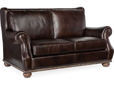 Hooker Furniture Derrick Burnt Umber / Dark Wood Loveseat Sofa HOOSS70702089