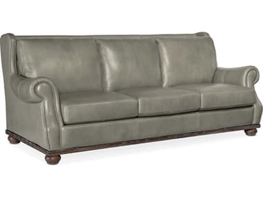Hooker Furniture Derrick Gray Linen / Dark Wood Sofa HOOSS70703094