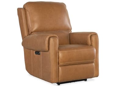 Hooker Furniture Somers Power 34" Denver Coffee Brown Leather Upholstered Recliner with Headrest HOOSS718PHZ1080