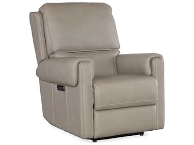 Hooker Furniture Somers Power 34" Dark Taupe Gray Leather Upholstered Recliner with Headrest HOOSS718PHZ1090