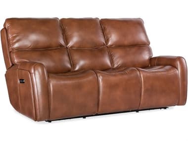 Hooker Furniture Ms Crosby Zero Gravity Brown Leather Sofa HOOSS741PHZL3080