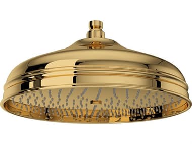 Rohl Italian Brass Showerhead With Easy Clean Anti-Cal Spray HOR10478IB