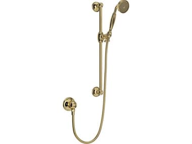 Rohl Rohl Handshower Set In Unlacquered Brass With The Rail Handshower,Hose And Wall Outlet HOR1301EULB