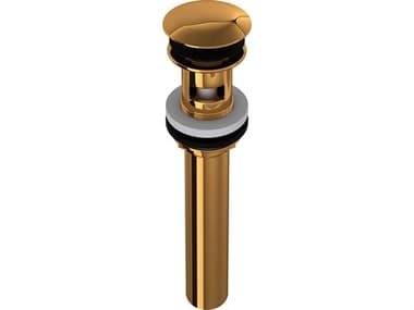 Rohl Italian Brass Touch Seal Dome Drain Assembly Slotted With Overflow Holes HOR5447IB