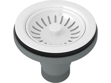 Rohl Basket Strainer Without Pop-Up In White Manual Operation HOR735WH