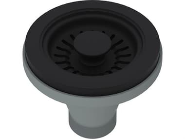 Rohl Basket Strainer Without Remote Pop-Up Pull Knob In Matte Black Manual Operation HOR738MB