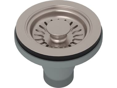 Rohl Basket Strainer Without Remote Pop-Up Pull Knob In Satin Nickel Manual Operation HOR738STN