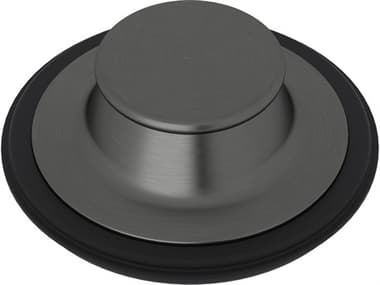 Rohl I.S.E. Disposal Stopper In Black Stainless Steel With Black Rubber Gasket Or Seal HOR744BKS