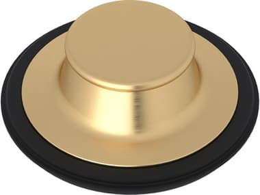 Rohl I.S.E. Disposal Stopper In Satin English Gold With Black Rubber Gasket Or Seal HOR744SEG