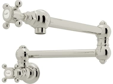 Rohl Kitchen Wall Mounted Swing Arm Fold Away Pot Filler In Polished Nickel  HORA1451XMPN2