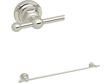 Rohl San Giovanni Single Towel Bar Rail In Polished Nickel HORA1486LIPN