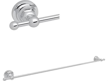 Rohl San Giovanni Single Towel Bar Rail In Polished Chrome HORA1489LIAPC