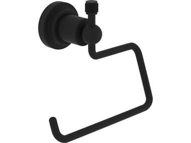 Rohl Campo Bath Wall Mounted Hook Or Open Single Toilet Paper Tp Holder In Matte Black HORA1492IWMB