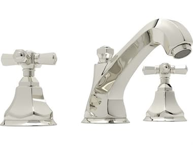 Rohl Palladian Widespread Lavatory Faucet In Polished Nickel With Hex Spout  HORA1908XMPN2