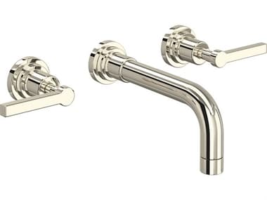 Rohl Lombardia Bath Trim Set Only With No Rough Valve Body To Wall Mounted Three Hole Widespread Lavatory Faucet Mixer Set HORA2207LMPNTO2