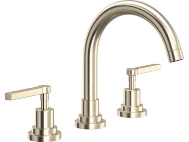 Rohl Lombardia Bath Widespread Lavatory Faucet In Satin Nickel  HORA2228LMSTN2