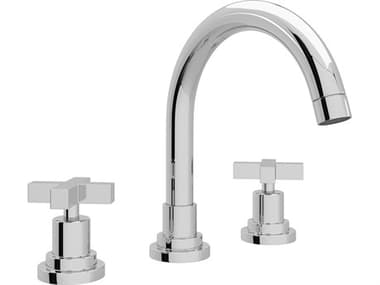 Rohl Lombardia Bath Widespread Lavatory Faucet In Polished Chrome  HORA2228XMAPC2