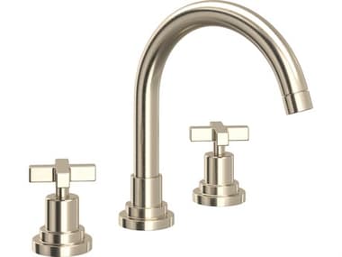 Rohl Lombardia Bath Widespread Lavatory Faucet In Satin Nickel  HORA2228XMSTN2