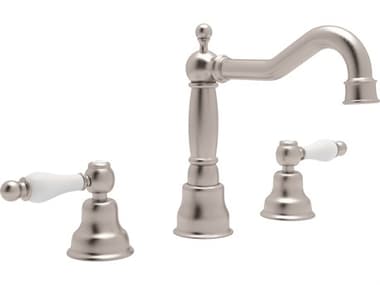 Rohl Arcana Widespread Spout Lavatory Faucet In Satin Nickel  HORAC107OPSTN2