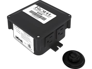 Rohl Air Activated Switch Complete With Button And Control Box For Waste Disposal In Matte Black  HORAS550MB