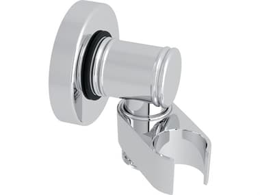 Rohl Polished Chrome Wall Mounted Swiveling Or Pivoting Handshower Holder And Outlet Supply HORC50000APC